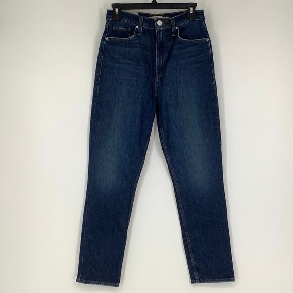Hudson Sz 27 Meadow Harlow Ultra High Rise Straight Ankle Jeans Stretch OS27-18 - Picture 3 of 10